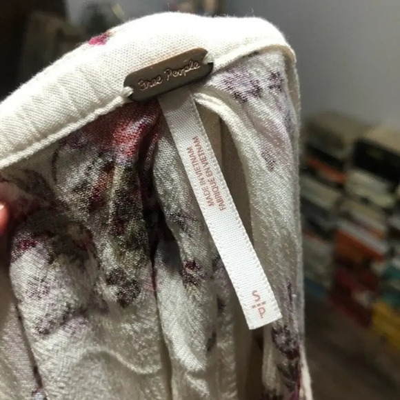 Free People Tree Swing Dress Washed Stone Combo Size S Bohemian Tunic - Picture 11 of 14